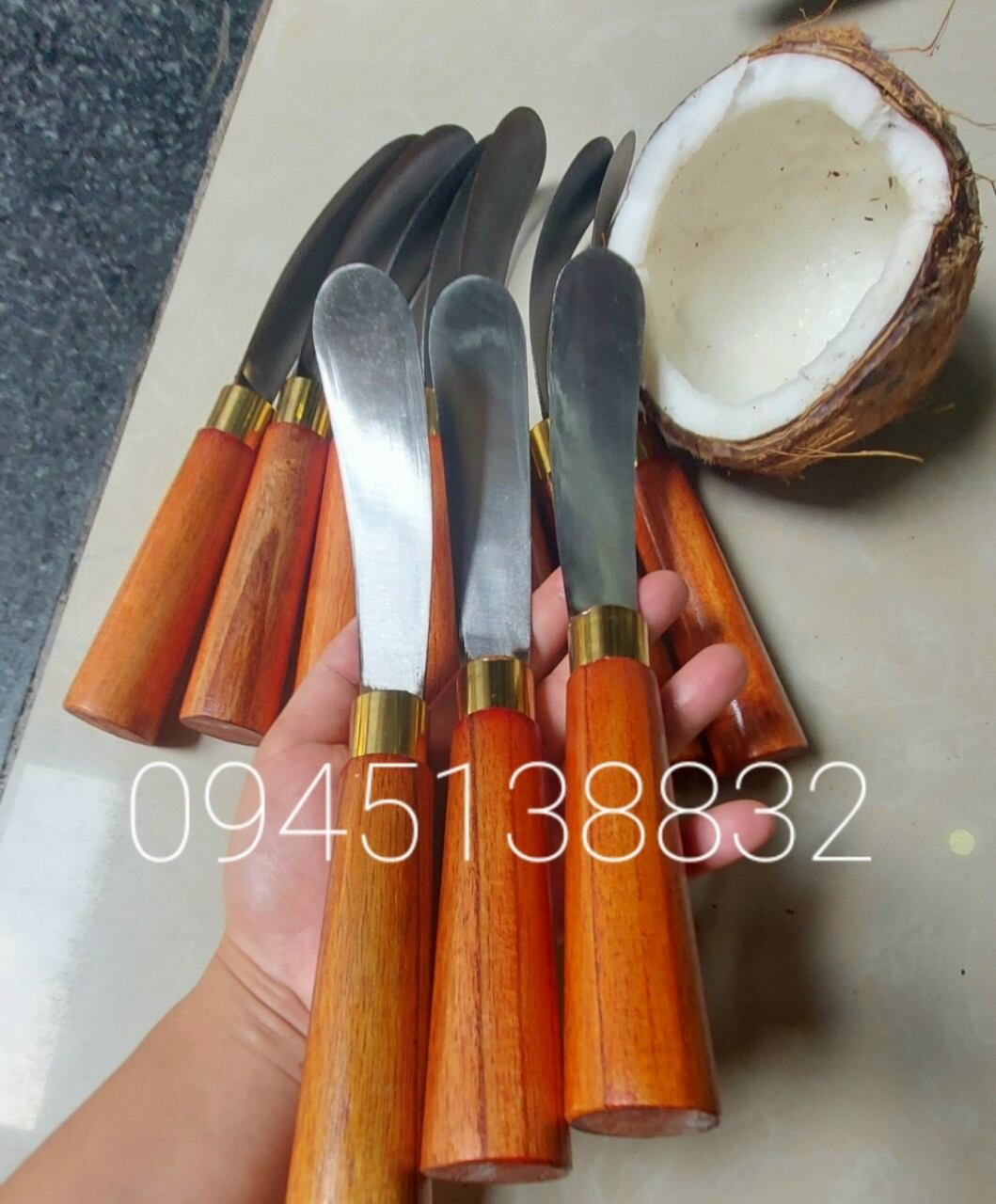 Dao lấy cơm dừa,dao lóc cơm dừa non, cơm dừa bánh tẻ, cơm dừa làm mứt,cơm dừa già