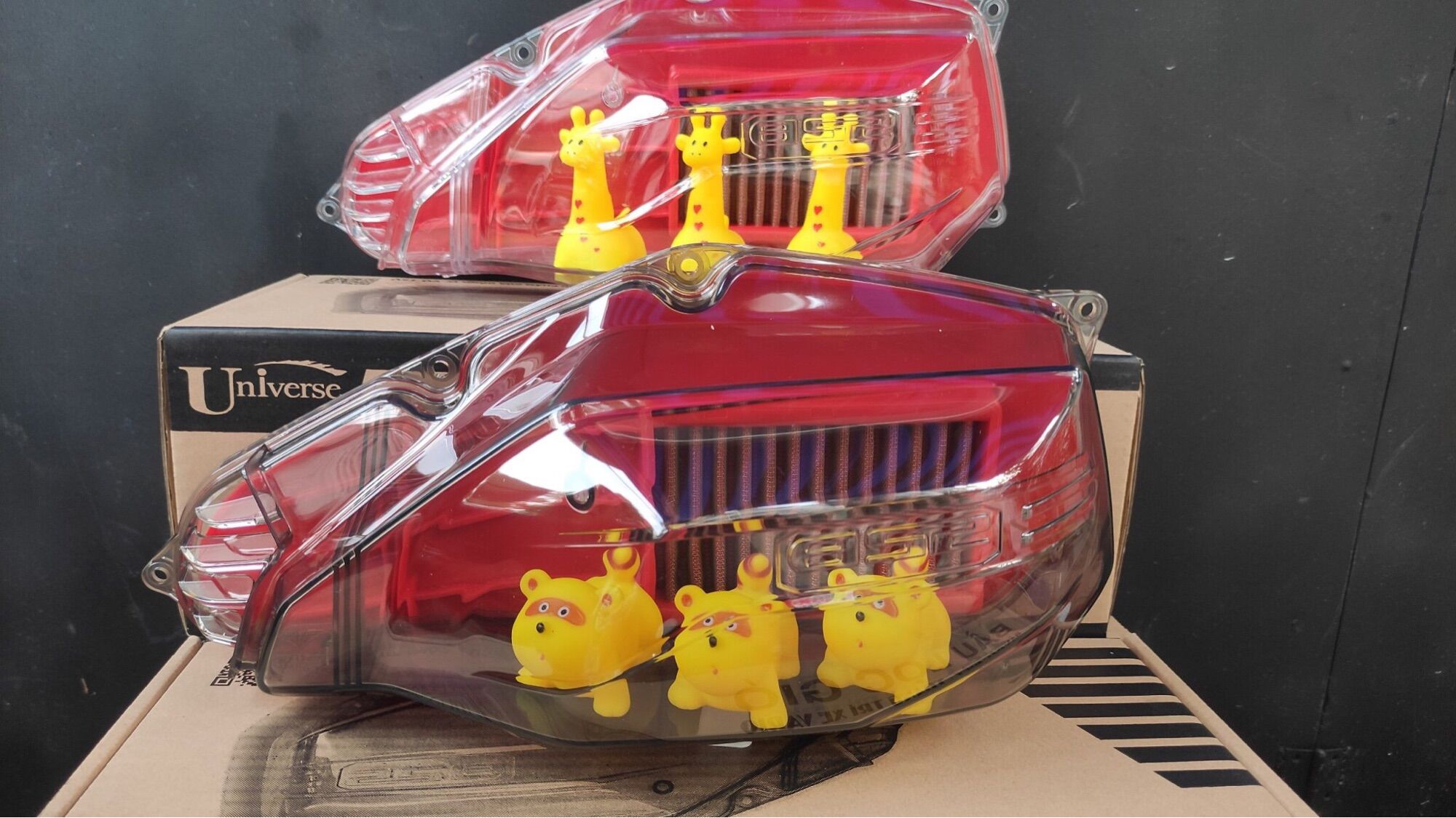 Combo ốp pô  e ESP và lọc gió K&N lắp Vario, Click, Sh Mode, Air Blade tặng kèm thú