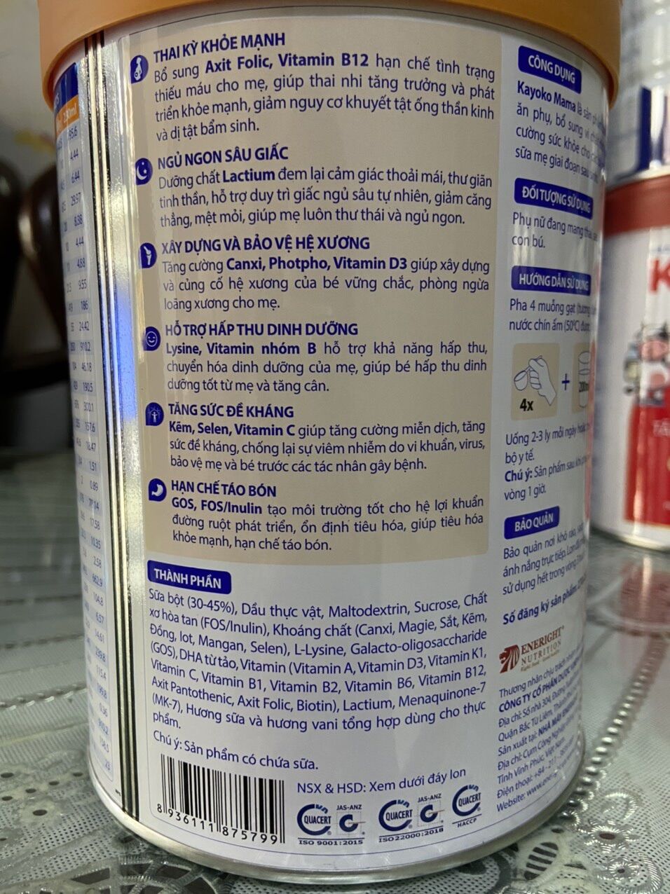 SỮA NHẬT KAYOKO MAMA 900G