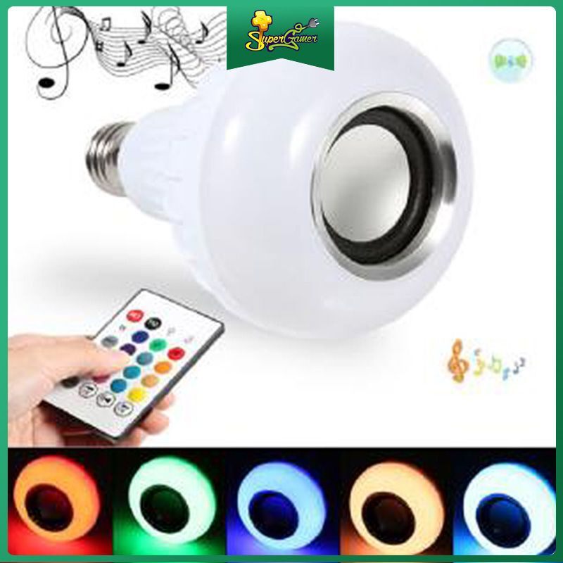 Loa Bluetooth kiêm bóng đèn đổi màu điều khiển từ xa