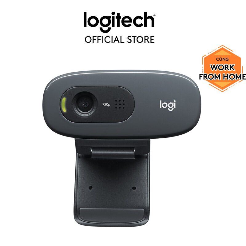 Webcam Logitech HD C270 Đen thumbnail