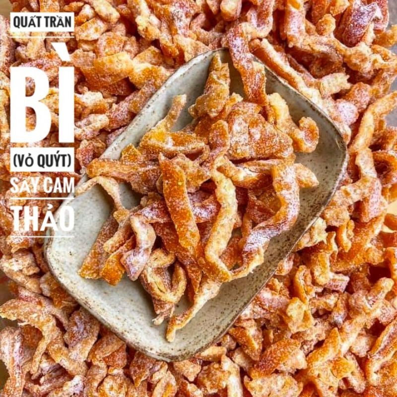 Quất trần bì sấy cam thảo 500gr