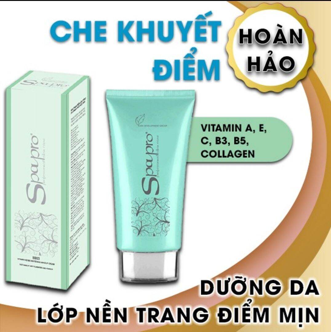 KEM TRANG ĐIỂM LÀM TRẮNG DA VITAMIN THẢO MỘC SPAPRO