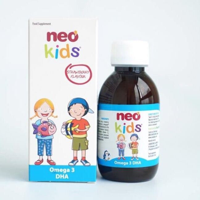 Neo kids siro bổ sung Omega3 DHA vitamin A,D3