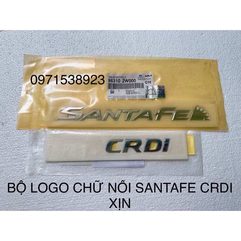 BỘ CHỮ SANTAFE MLX CRDI XỊN 86310-2B000 86313-2B01086325-2W000 - MixASale