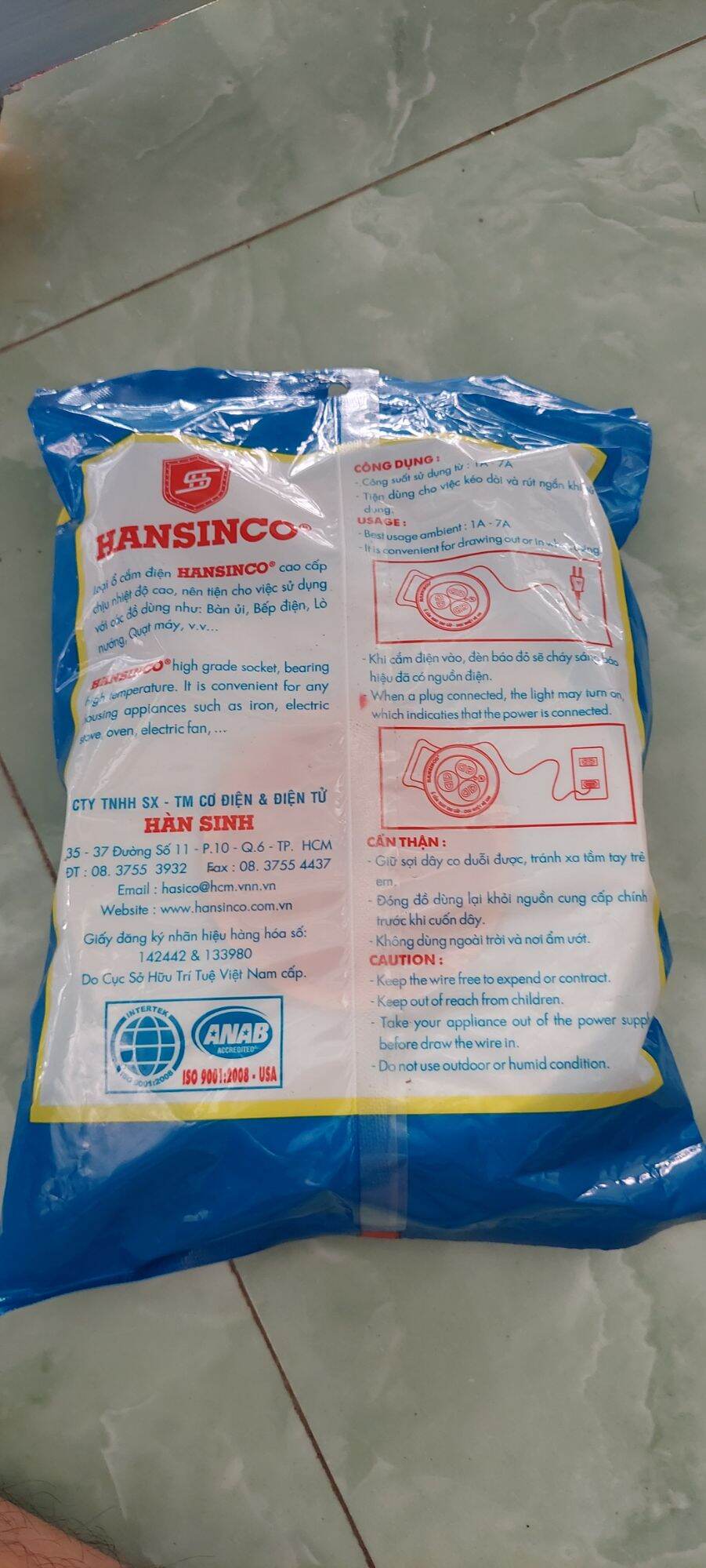 Ổ Cắm Quay Cao Cấp Hansinco 10 Mét (10m)