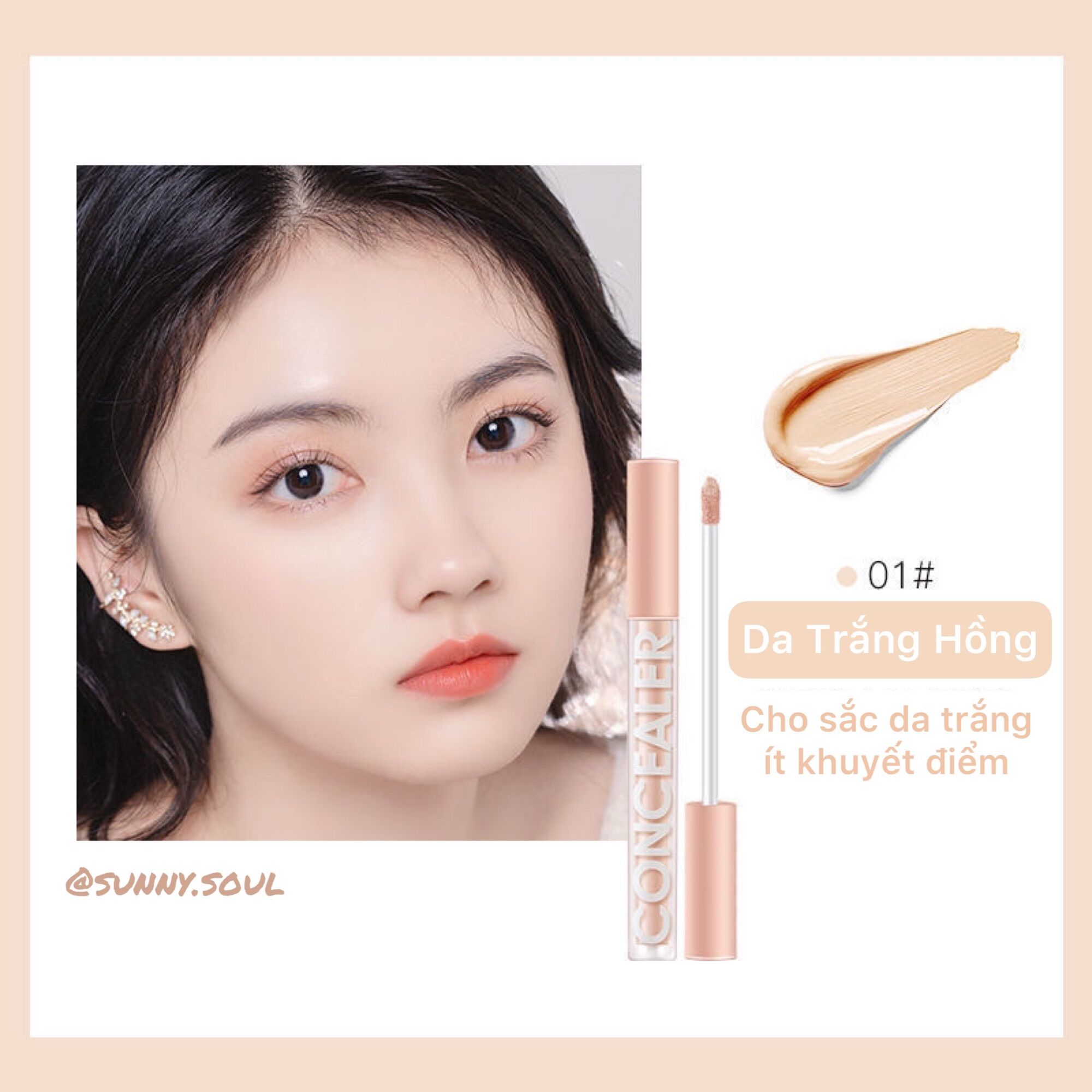Che Khuyết Điểm CONCEALER Yangmei Che Phủ Hiệu Quả (Sunny Soul)