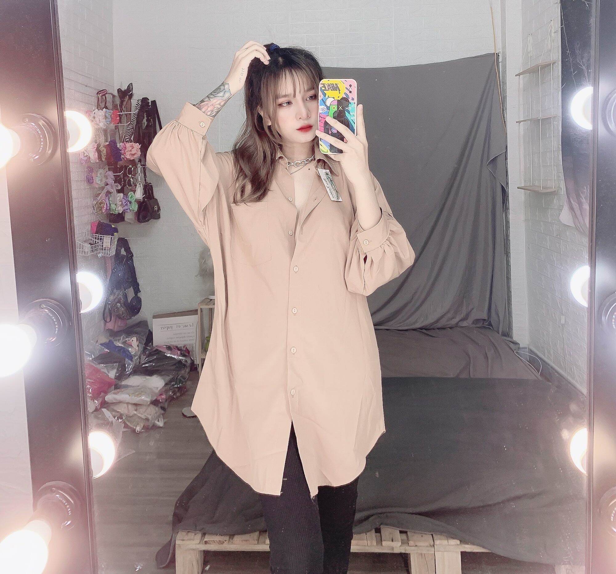 sét sơmi chất vải lụa