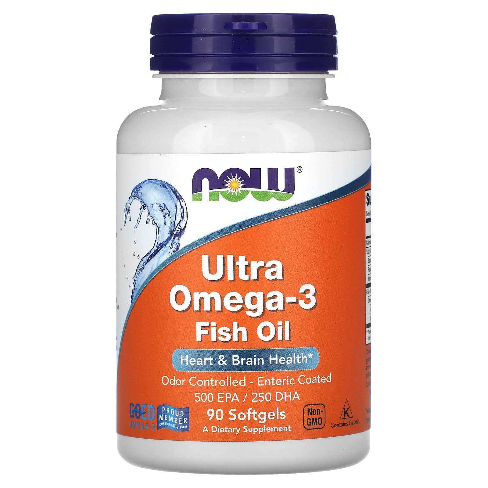 Now Omega 3 Ultra 90 Capsules Fish Oil Fish Oil Supplement Now Omega 3 Ultra