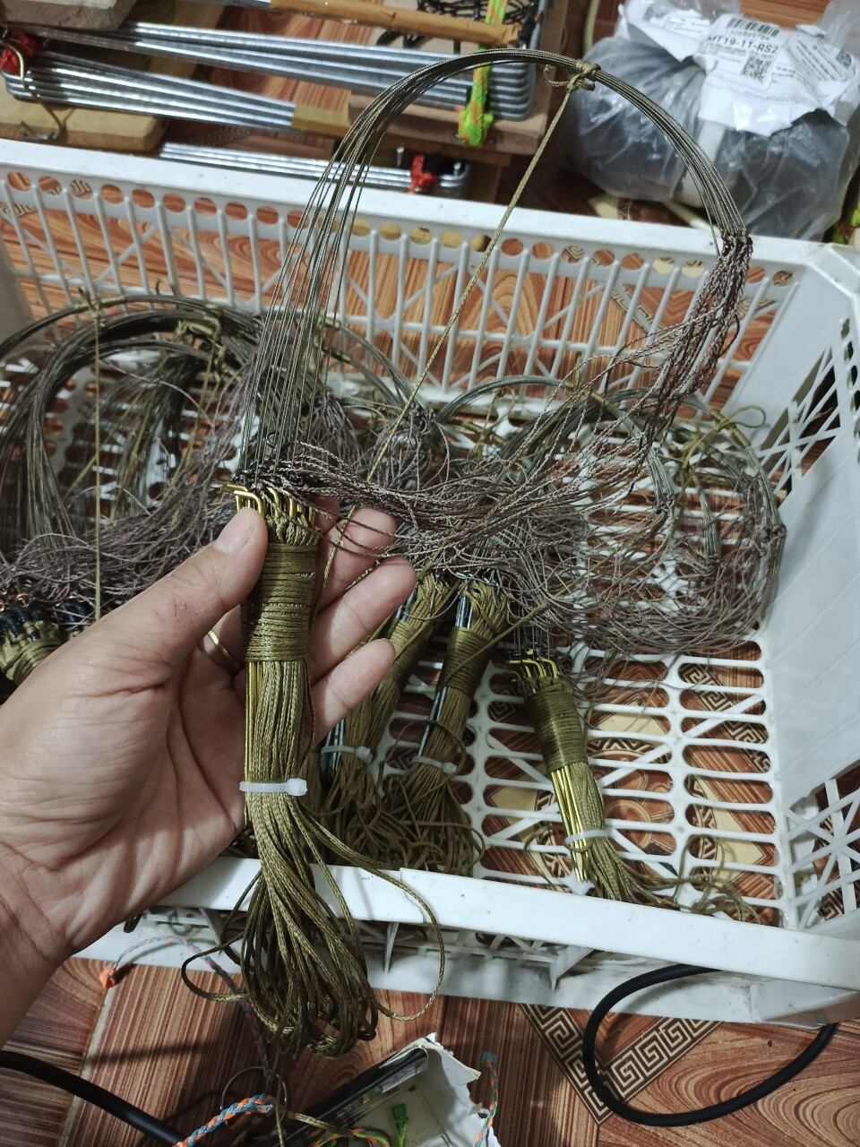 Giò gà chân đồng, giò bẫy nhạy, bền ,.1 bộ 20 chân ,137k/bộ