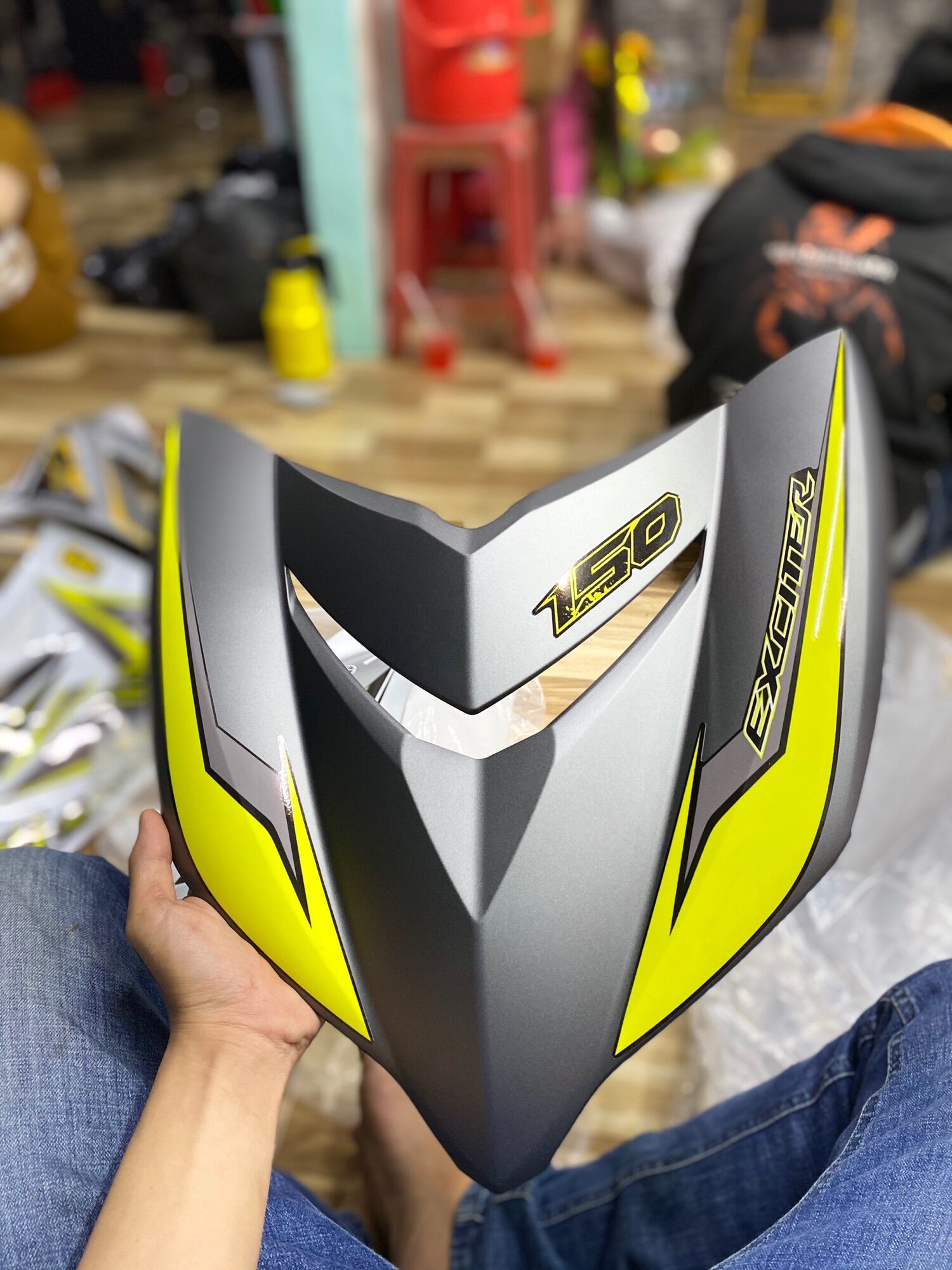 Full Bóng Exciter 150 (màu xám mờ) + Tem In Rời (9 Món)
