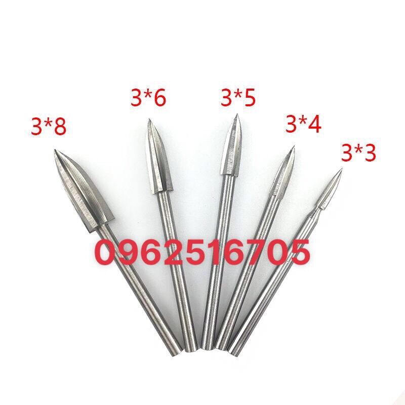 Mũi điêu khắc,mũi tạo lũa cán 3