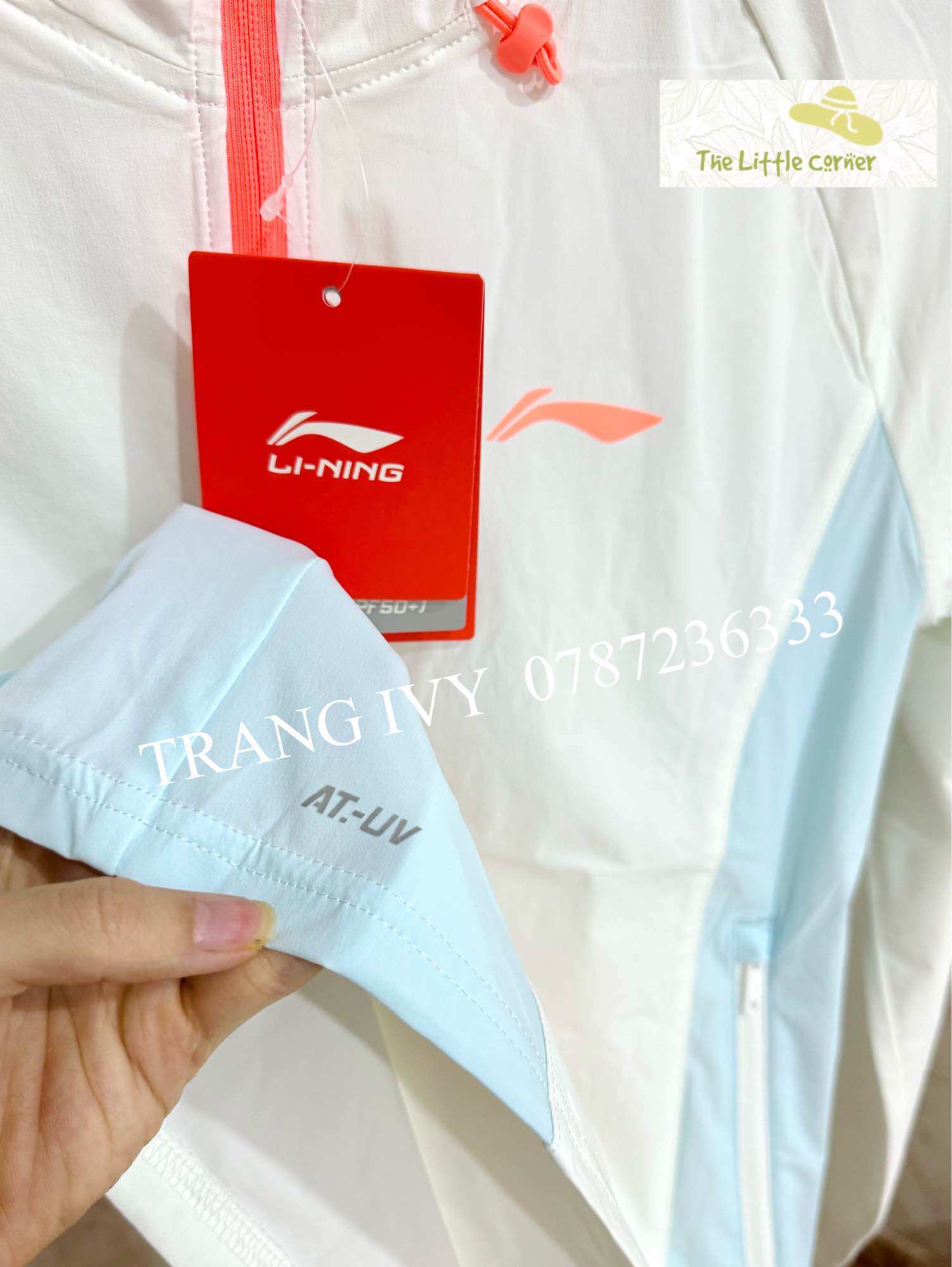 Áo gió chống nắng nữ Lining AFDS346