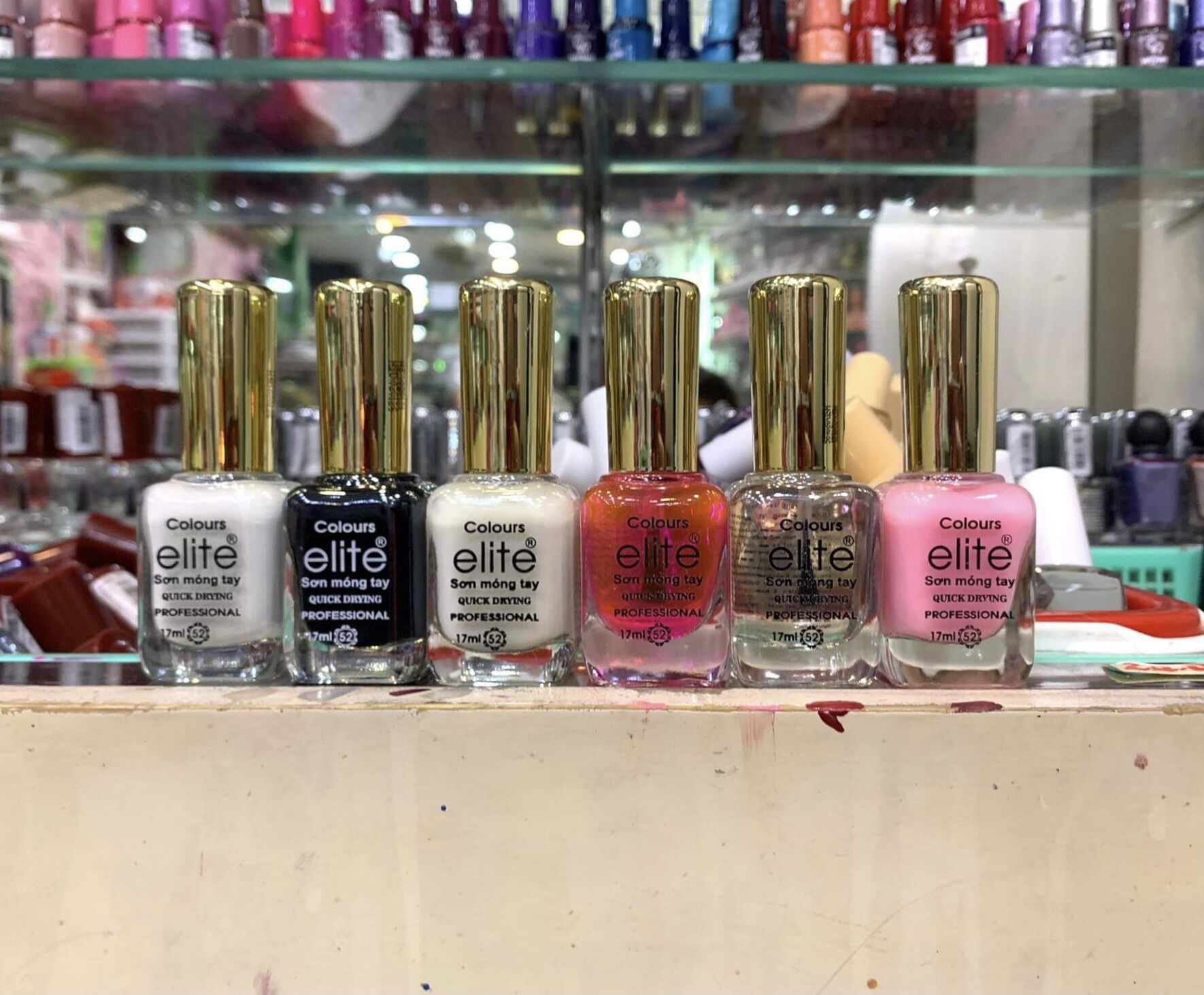 [INBOX CHỌN MÀU][GIÁ RẺ] Sơn thường móng tay mẫu chai vuông Elite cao cấp - 17ml dụng cụ trang trí móng tay nghệ thuật nail