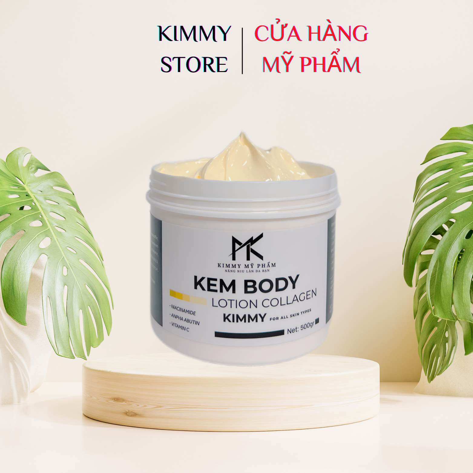 01 hộp 500g body collagen makeup kháng nước 500g
