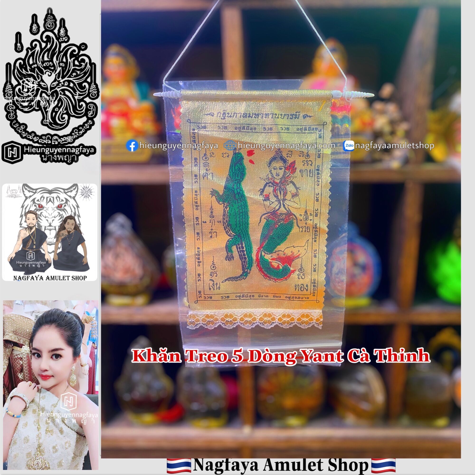 Tranh yant treo nàng tiên cá - yant nàng ngeuk thái lan