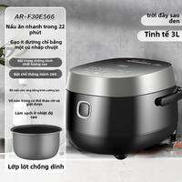 [Phích cắm dẹt] ASD | Nồi Cơm Điện ASD Lòng Nồi Inox 316L Không Lớp Phủ An Toàn Tùy Chọn Dung Tích 2L và 3L Thiết Kế Hiện Đại