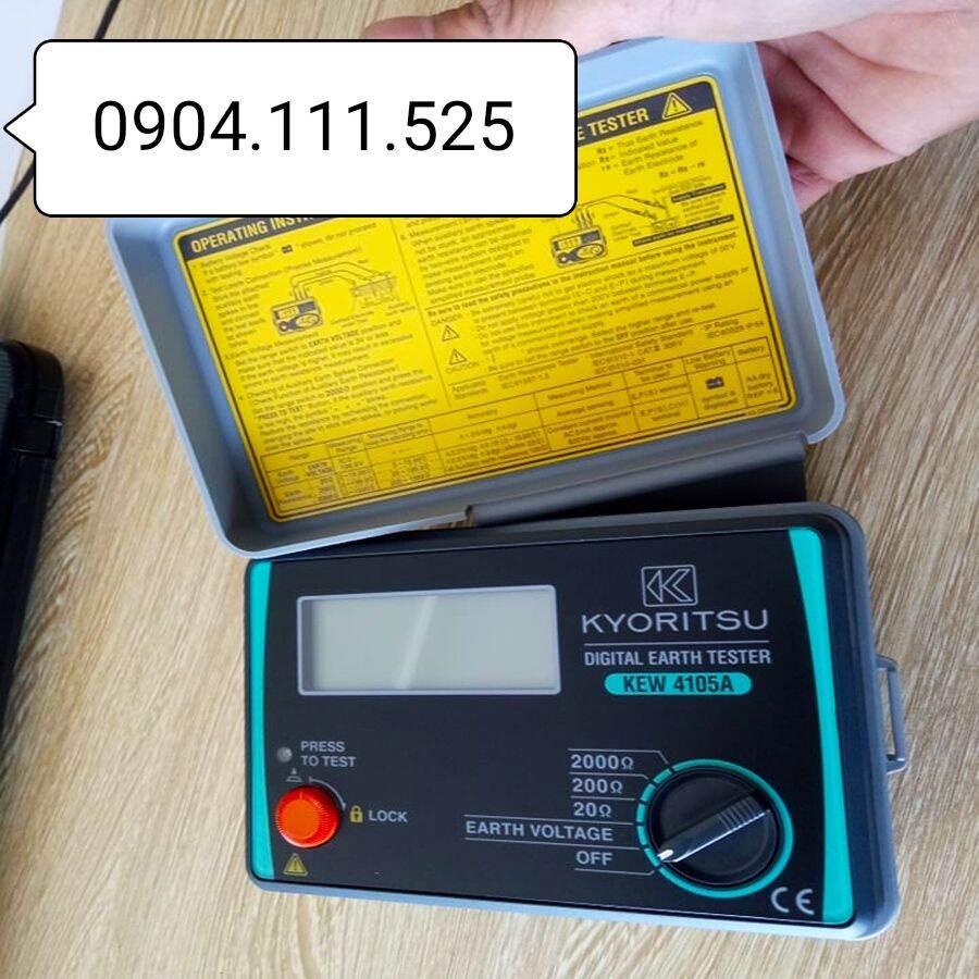 Đồng hồ đo điện trở đất số điện tử KYORITSU 4105A