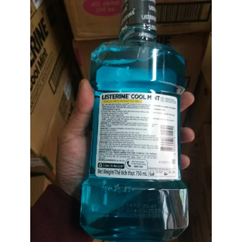 Nước xúc miệng LISTERINE 750ml Bạc Hà