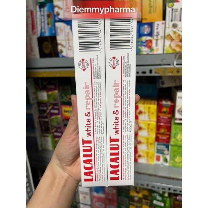Lacalut white kem đánh răng giúp trắng răng chắc khoẻ