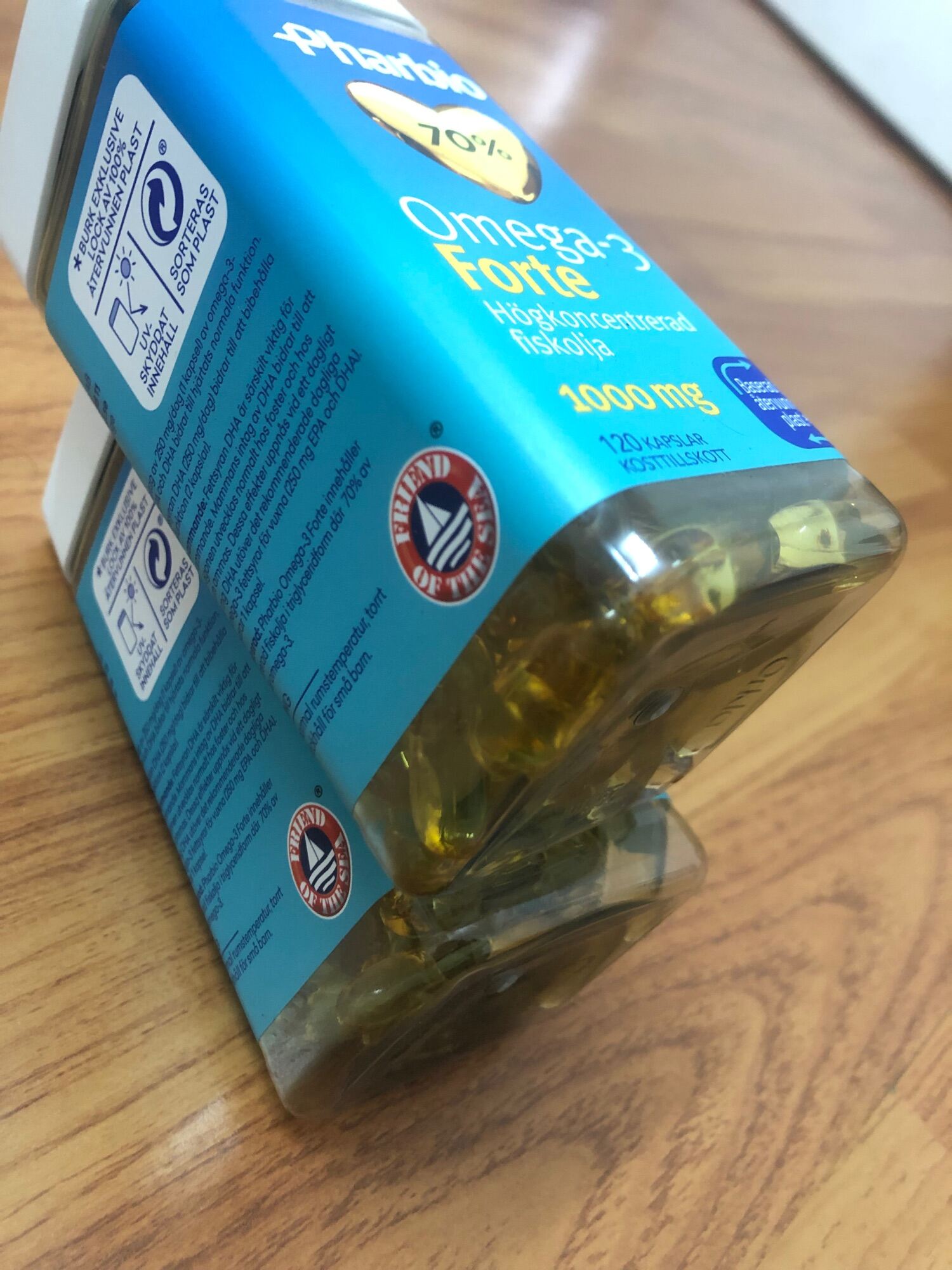 Viên uống Dầu cá Omega 3 Forte 1000mg nhập từ Thuỵ Điển. 