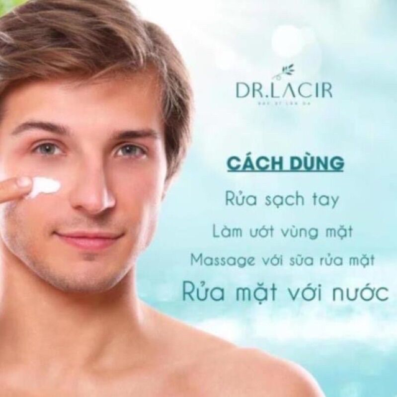Sữa rửa mặt nam thần Lacir for men