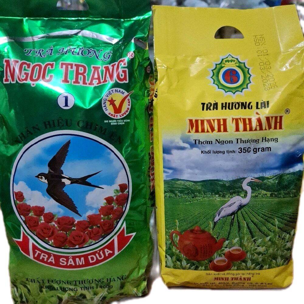 Combo trà mình thành hương lài và trà ngọc trang hương dứa (gói 350g) thơm ngon tuyệt hảo đậm đà