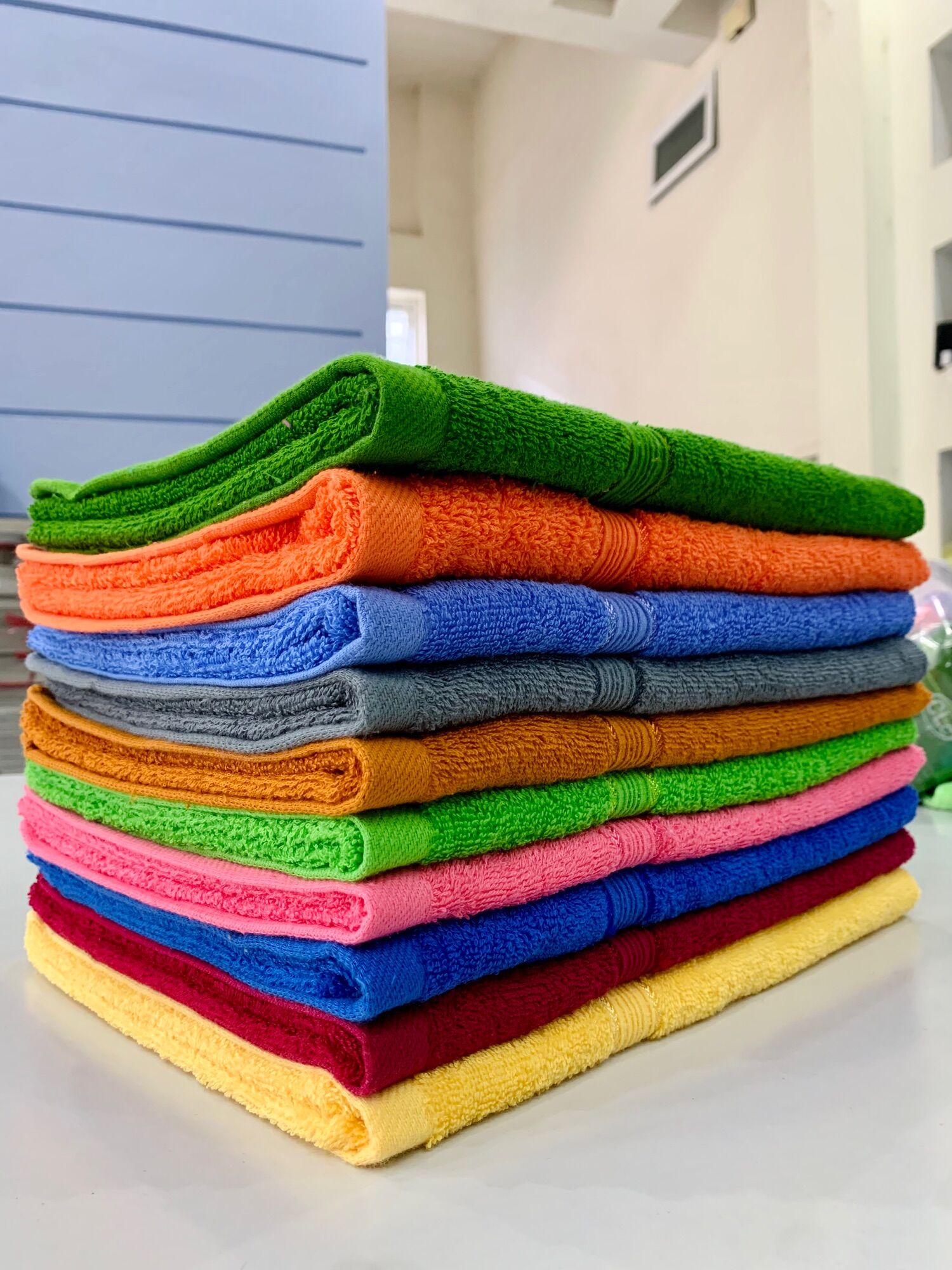 Khăn bông, khăn tắm màu vinh lý . kích thước 50x100cm , khăn tắm cho bé , khăn tắm gia đình