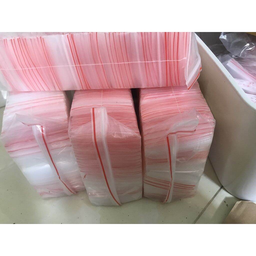 100 Gr Túi Zip Chỉ Đỏ size 7x10cm