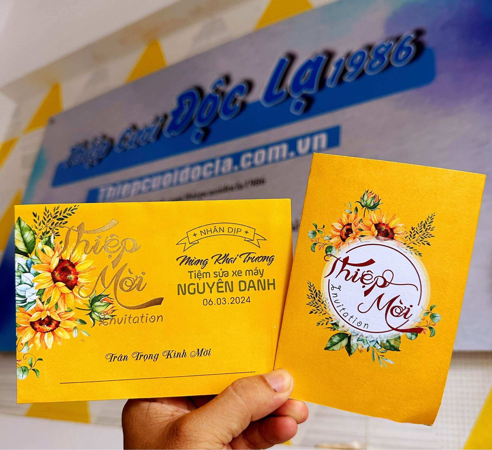 Combo 65 Thiệp Thôi nôi, Sinh nhật, khai trương