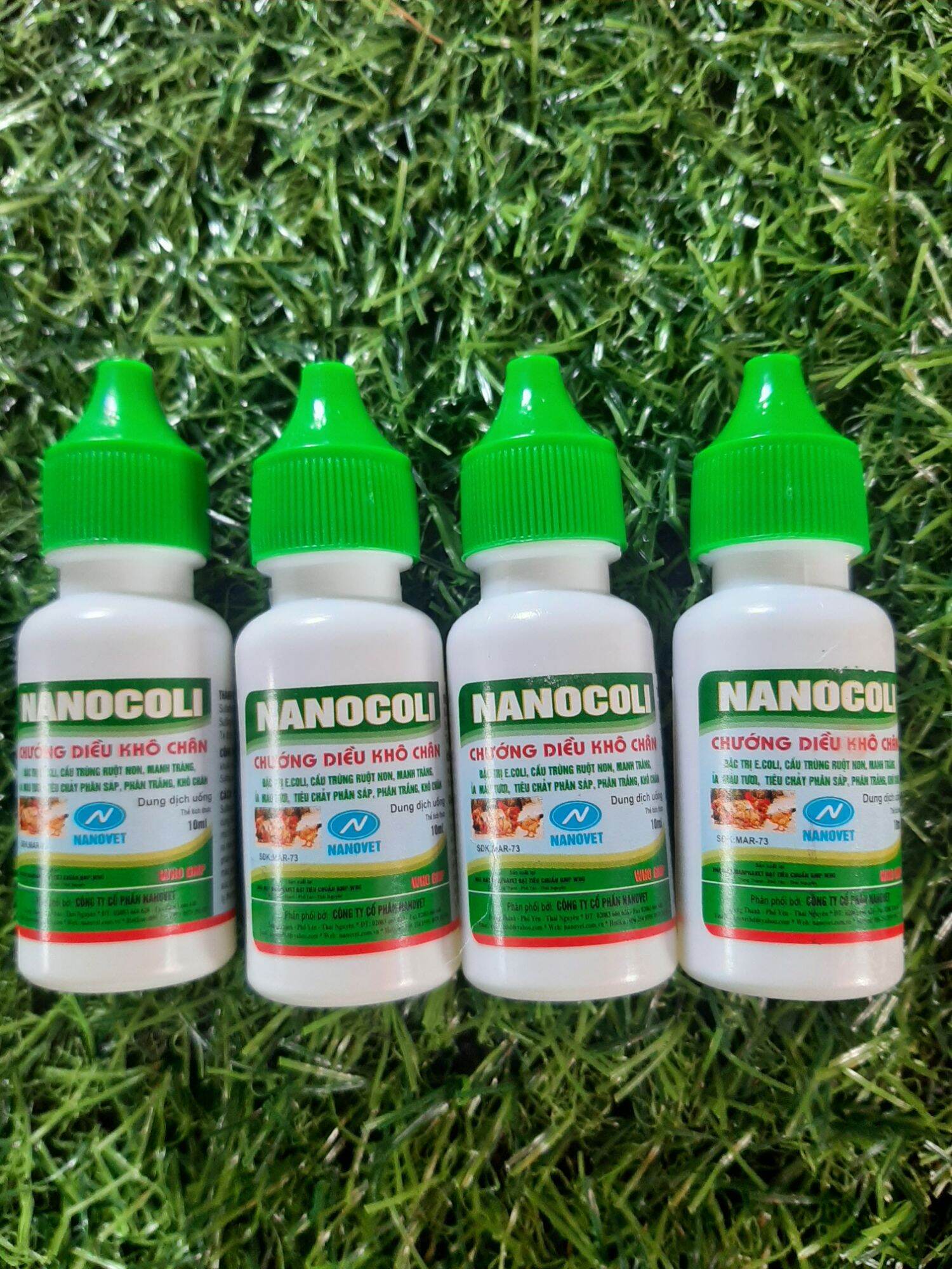 Nanocoli 10ml chướng diều - khô chân - tiêu chảy phân sáp trên gà