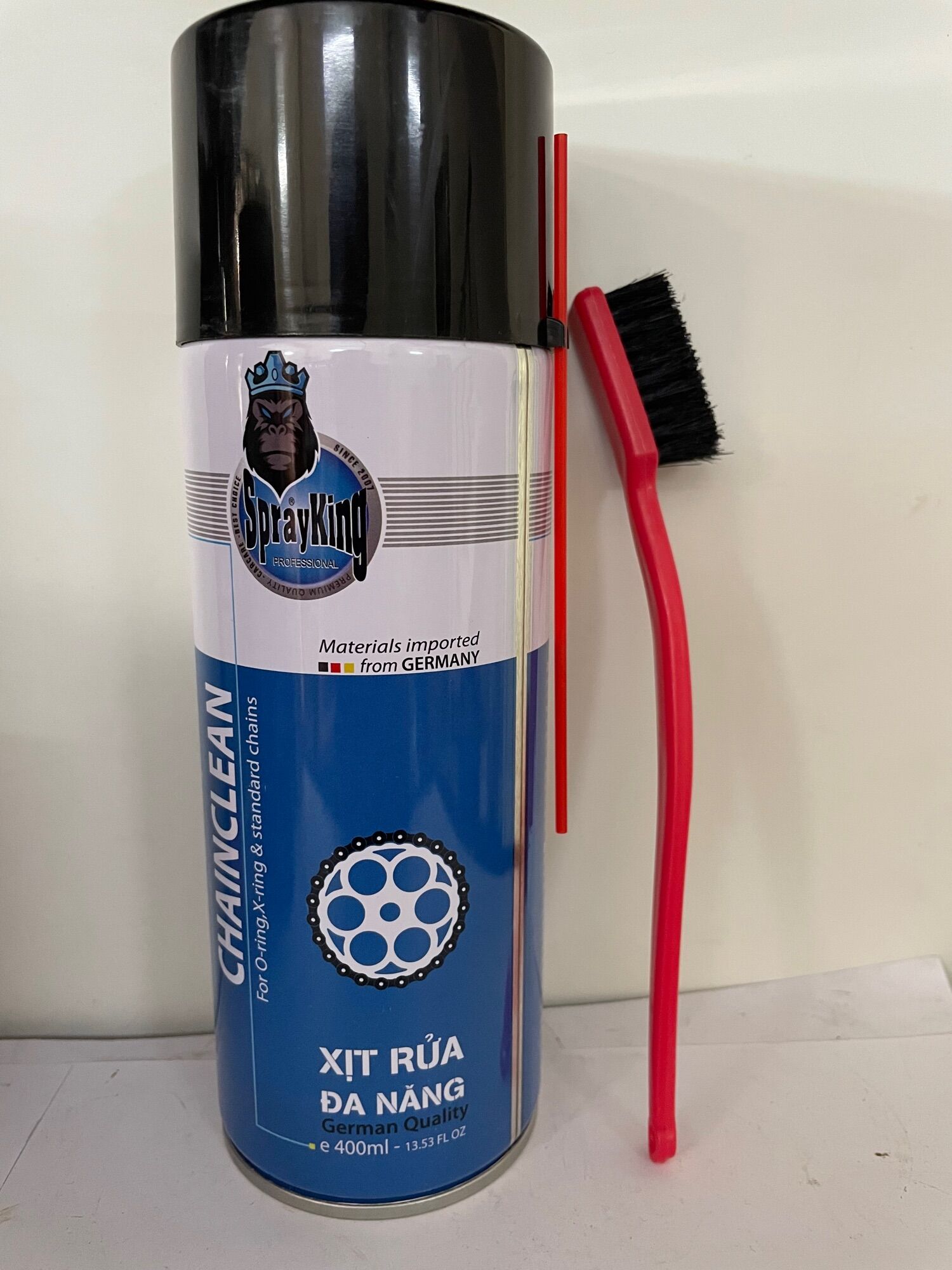 Rửa sên sprayking chai 400ml + Bàn chải chà sên