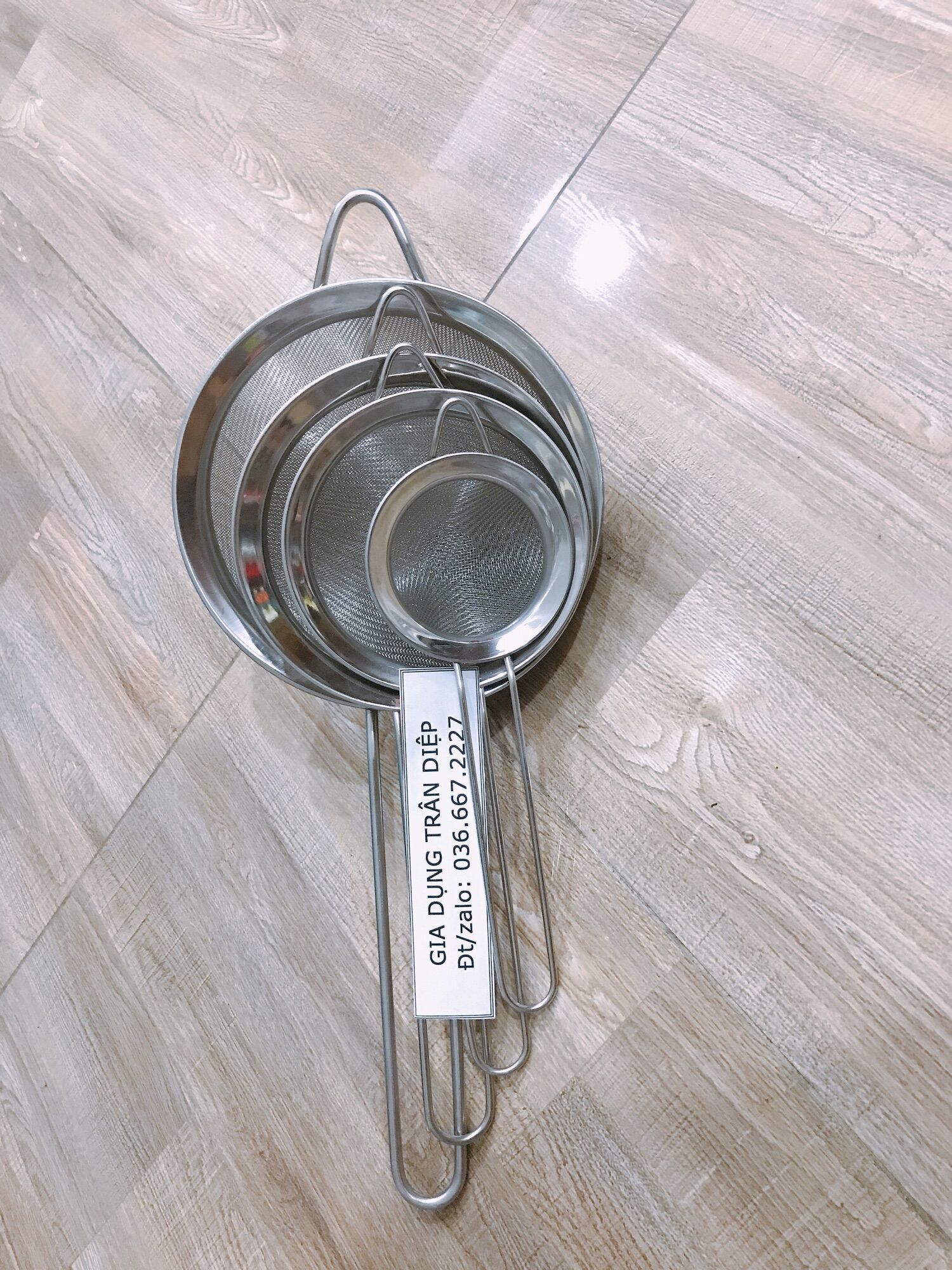 Vợt rây lọc inox nhiều size( size lớn khách ib shop lấy link)