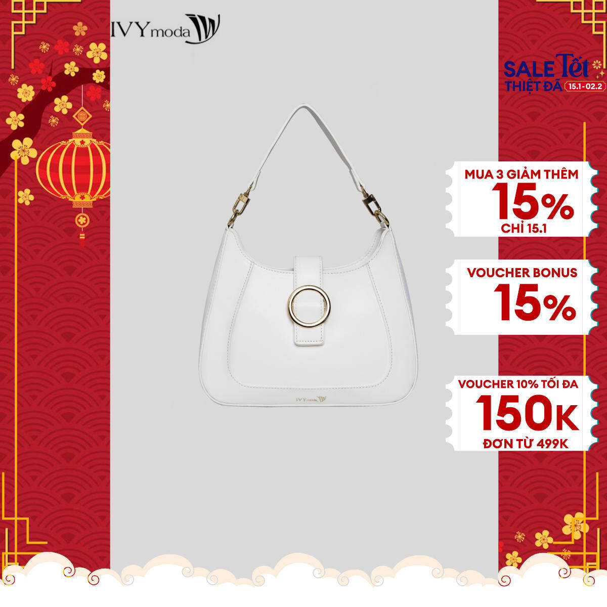 Túi đeo vai dáng hobo ivy moda ms 51a1391