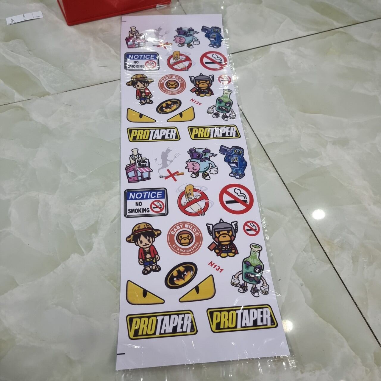 Combo dán nón bảo hiểm 20x60cm