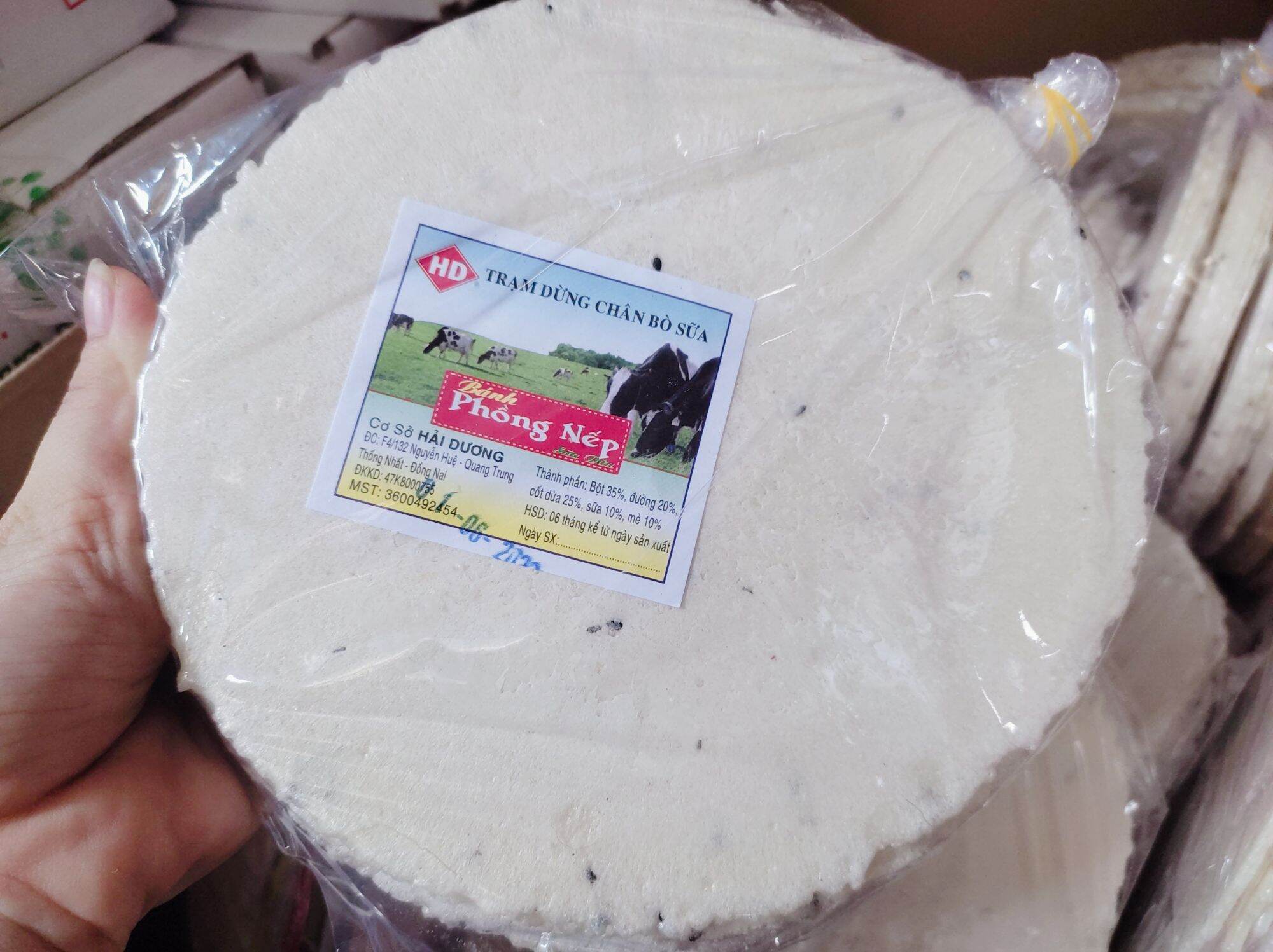 Bánh phồng nếp sữa nước cốt dừa Long Thành
