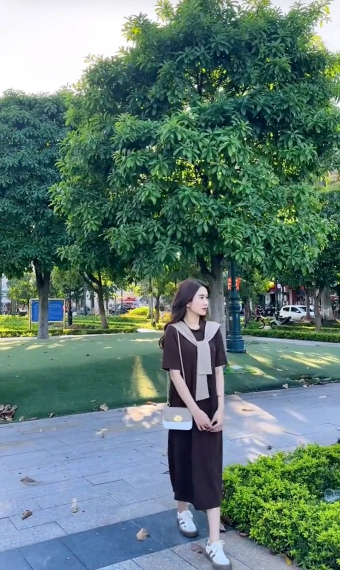Đầm thun tăm suông dài