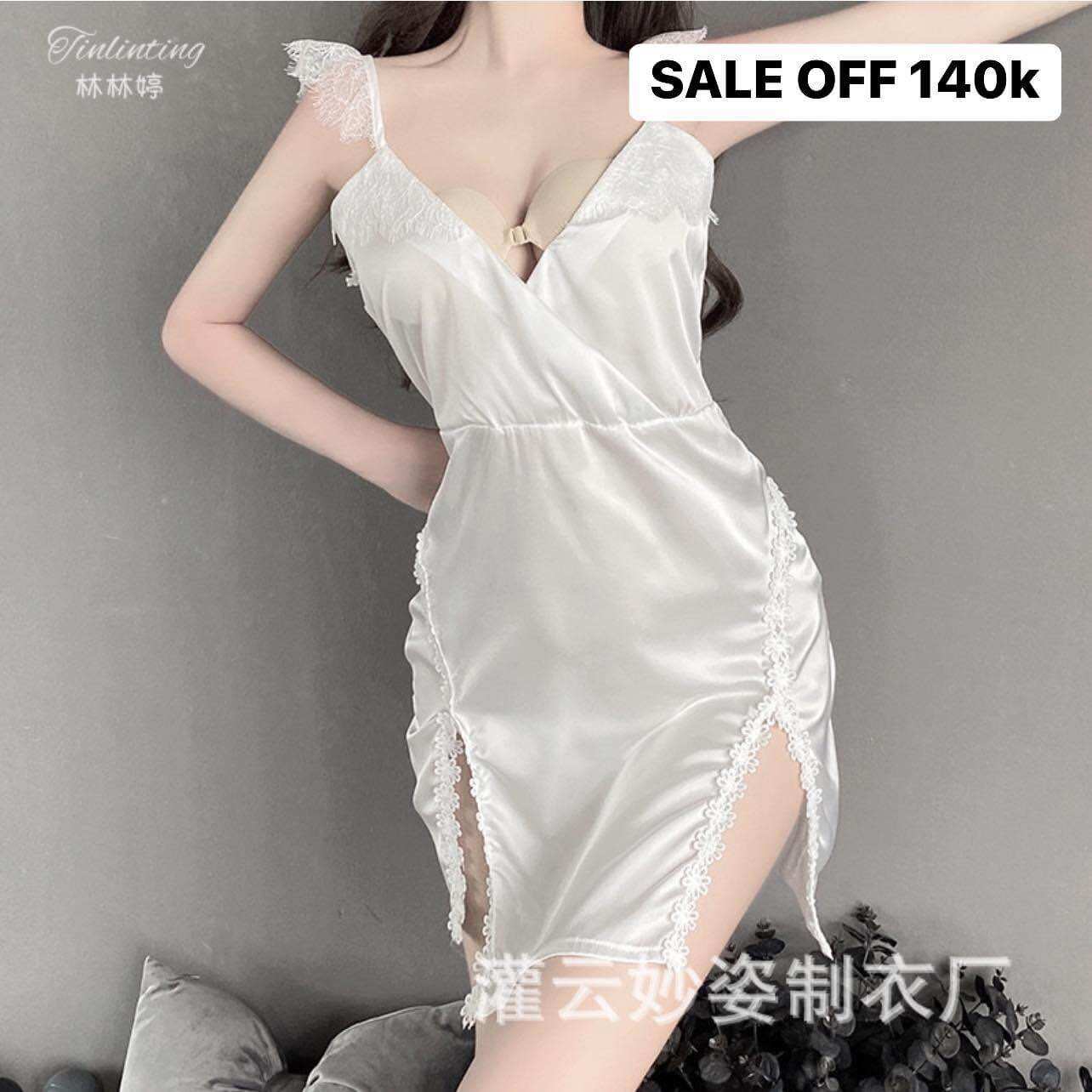 Sale off 140k - đầm ngủ lụa quyến rũ