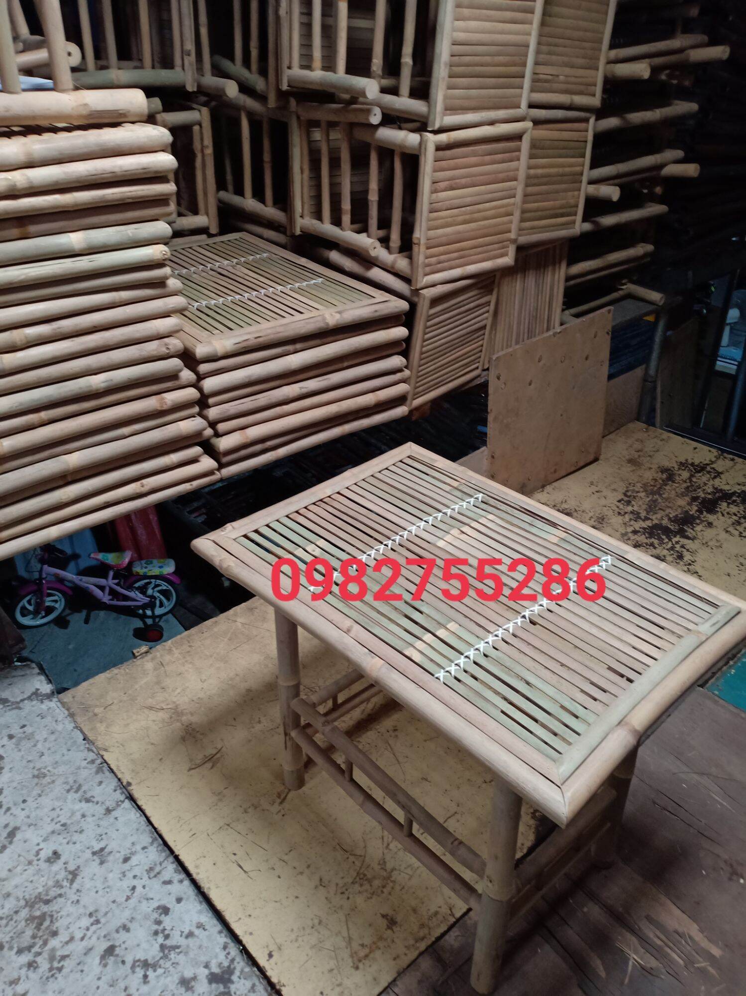bàn tre chân cố định [50*70*55]