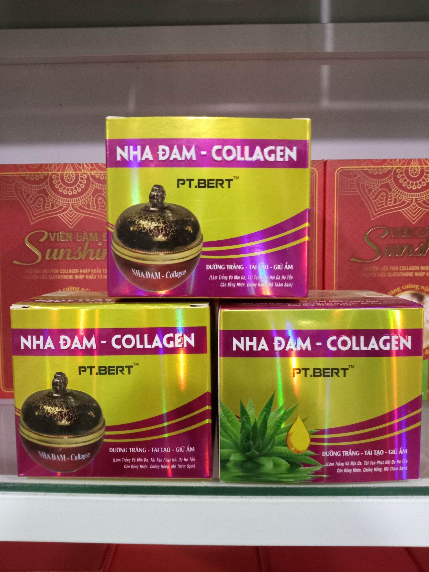 PT bert nha đam collagen dưỡng trắng, tái tạo,dữ ẩm
