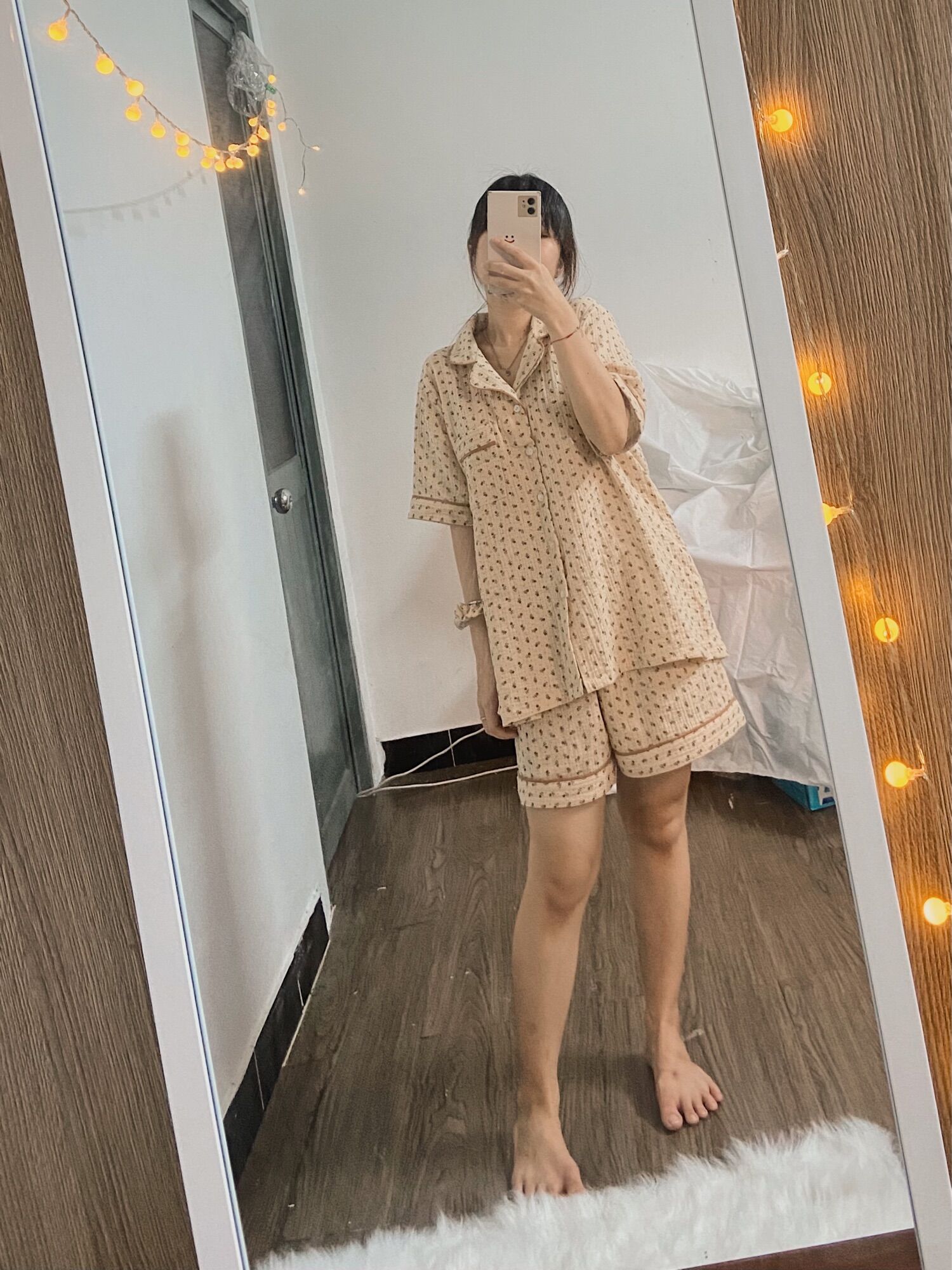 [HÌNH THẬT] Set pyjama hoa nhí vintage siêu xinh