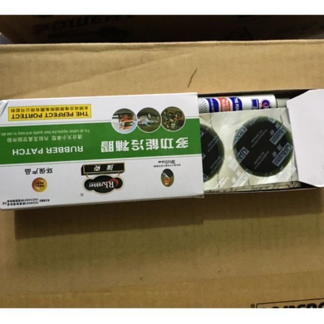 Hộp keo vá xe máy miếng tròn 24 miếng
