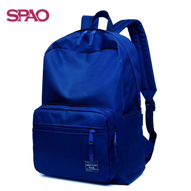 Ba lô hai vai màu trơn mẫu mới mùa thu spao23 ba lô cặp sách học sinh ba lô thường ngày túi du lịch thời trang ba lô trào lưu