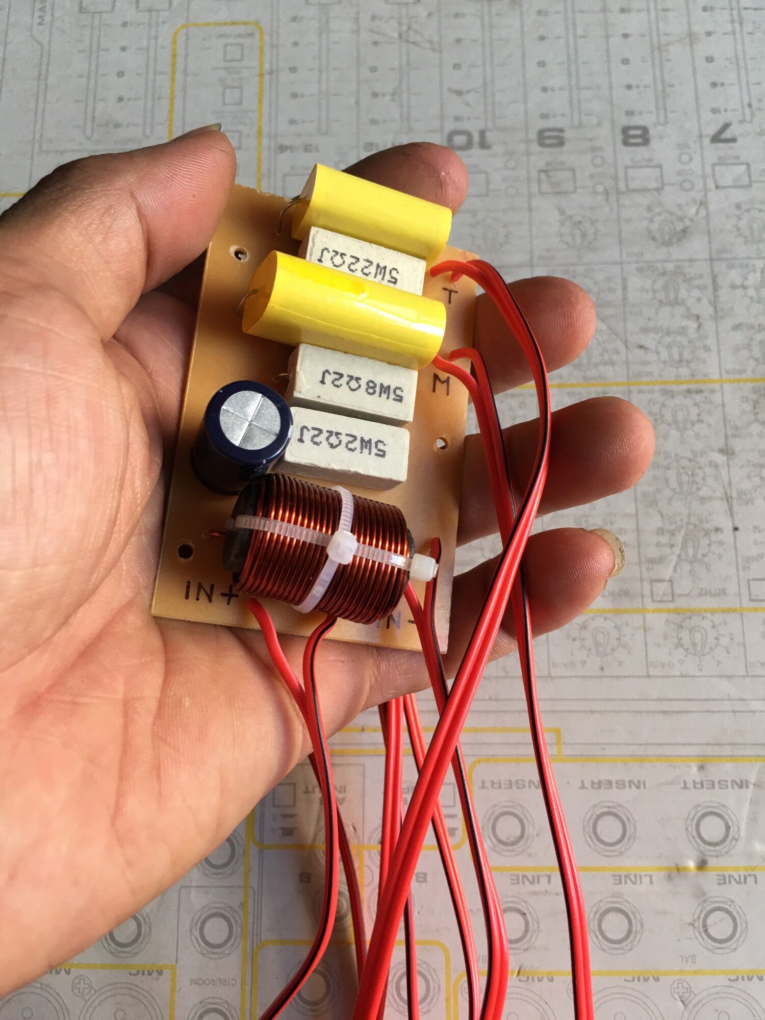 Bộ 2 mạch phân tần 3way (bas+mid+trep) cho loa vừa và nhỏ