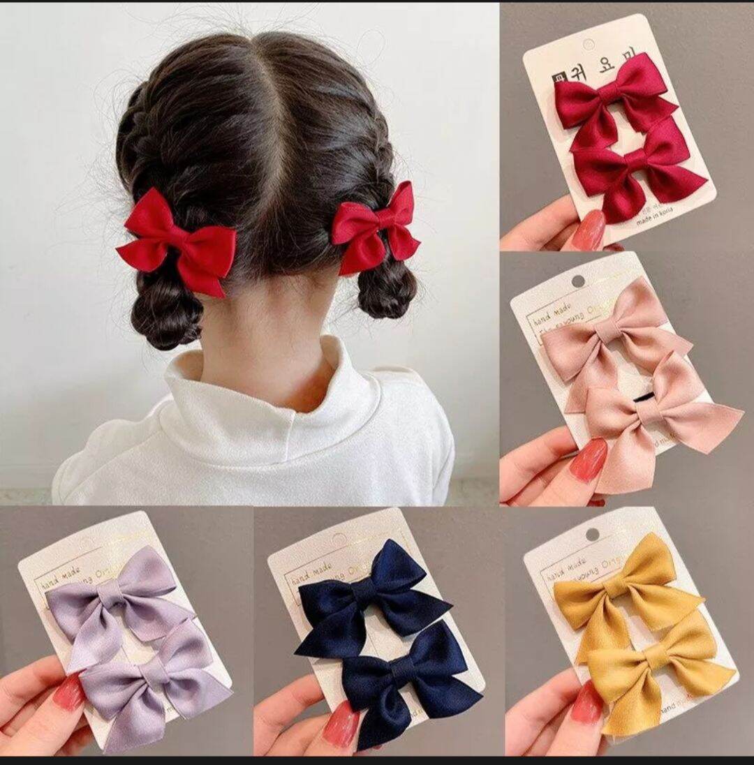 Kẹp tóc nơ đủ màu cho bé