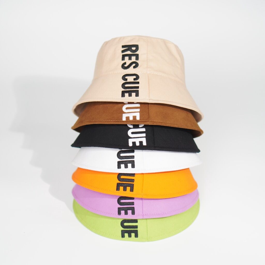 Nón Bucket mũ vành RESCUE phong cách Hàn Quốc