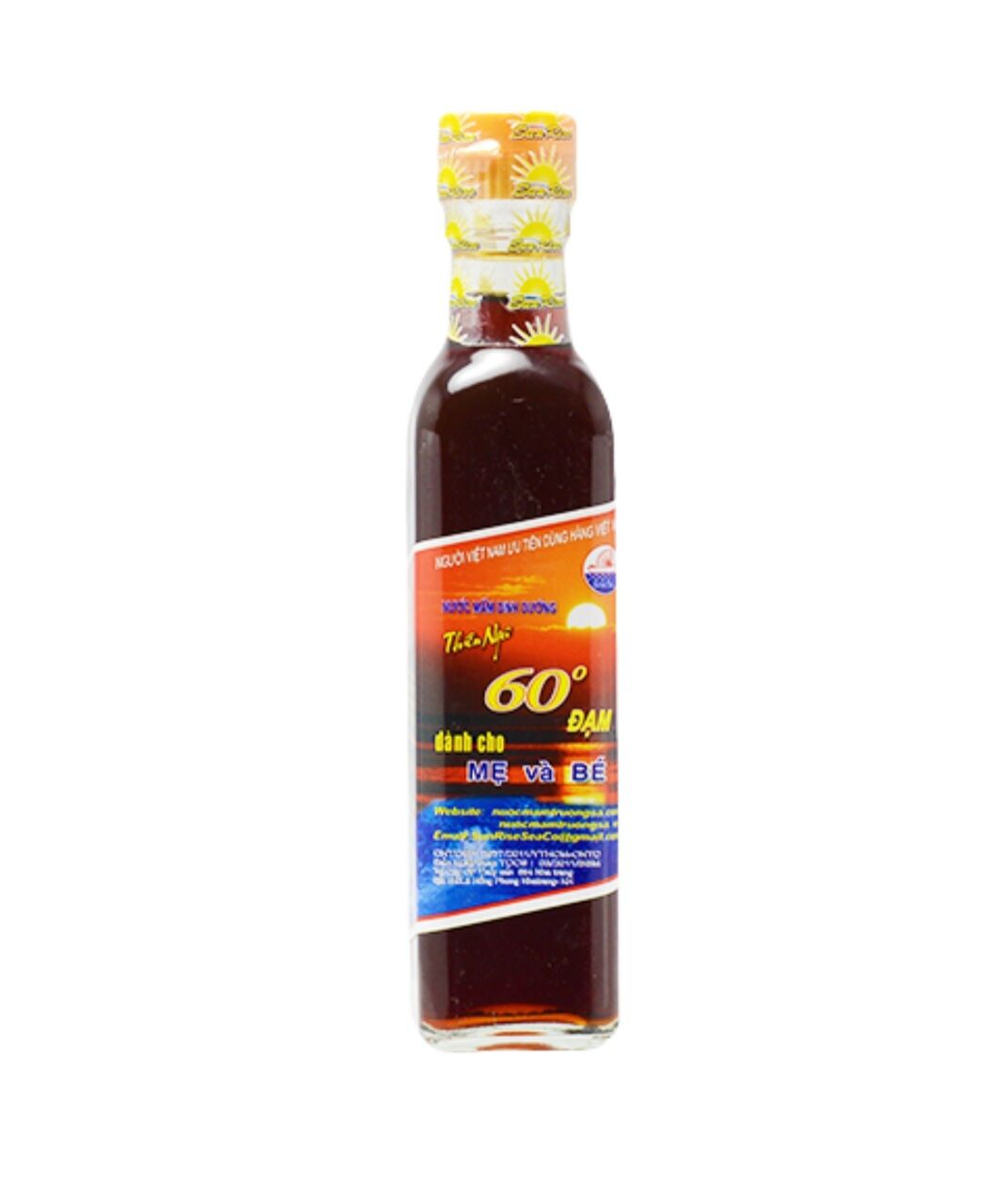 Chai thủy tinh Vuông 250ml Nắp nhôm