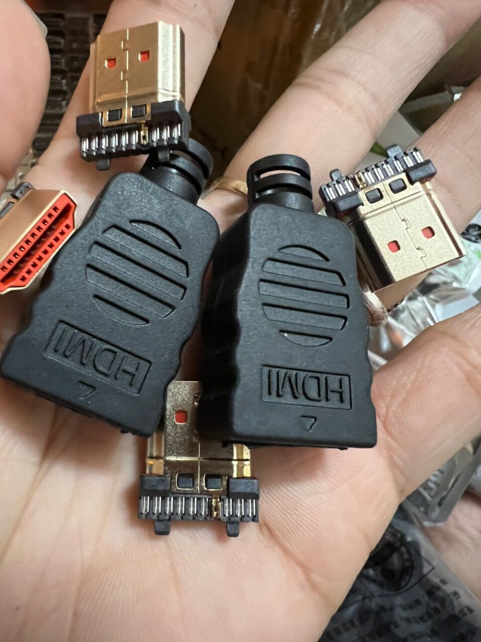 Đầu jack HDMI hàn kèm vỏ  - đơn giá 1 chiếc
