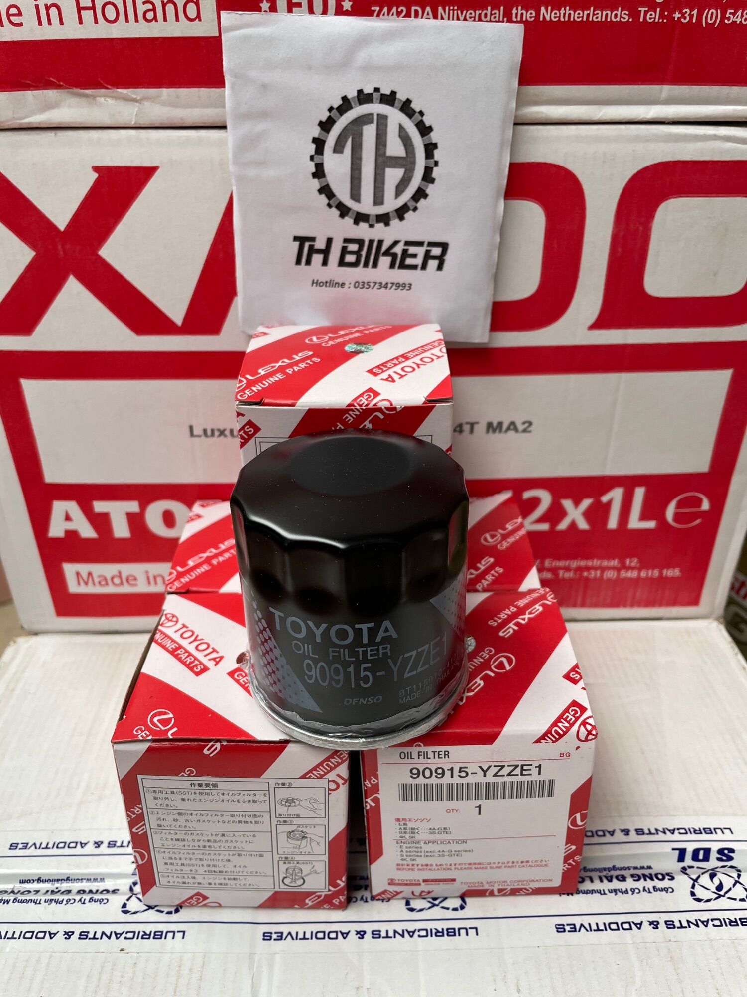 Lọc nhớt, lọc dầu động cơ xe Toyota Vios, Wigo, Yaris, Rush, Camry, Altis, Corolla Cross