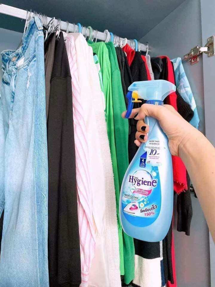 Nước thơm xịt ủi quần áo hygiene thái lan